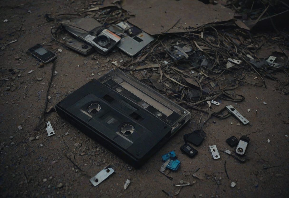 Tranh minh họa truyện Băng cassette trong thang máy